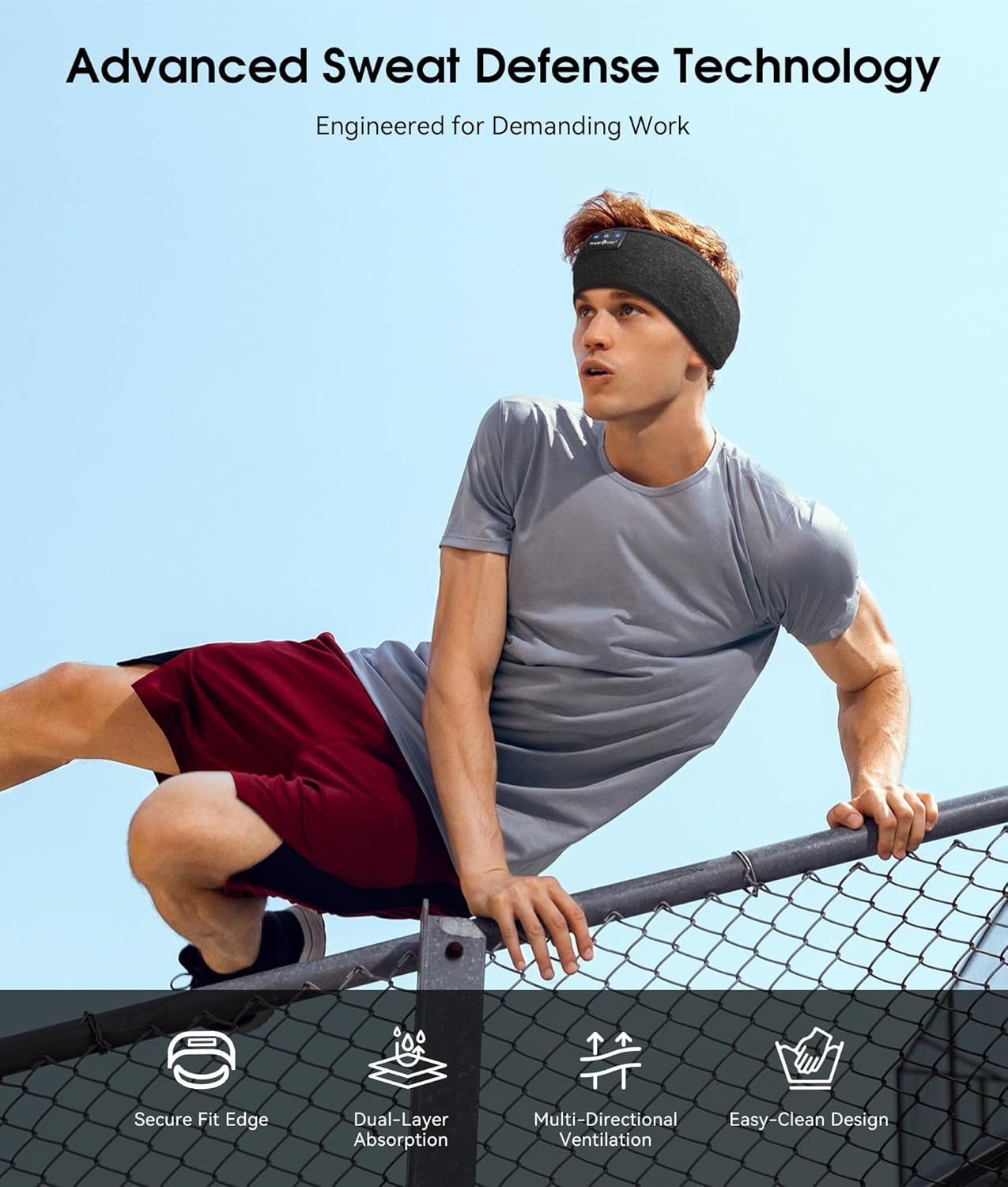 Sleep Headphones Bluetooth 5.4 Headband, Wireless Earphones Music Sleep Earbuds Sleeping Eye Mask with HD Stereo Speakers for Workout Running Travel Yoga, Ideal Gifts for Men Women Mom Dad