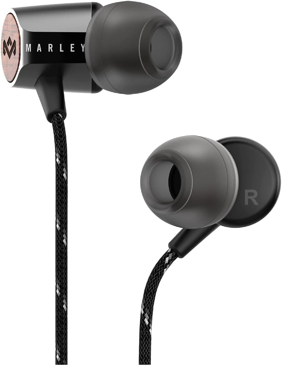 Uplift 2: Wired Earphones with Microphone and Sustainable Materials (Black)